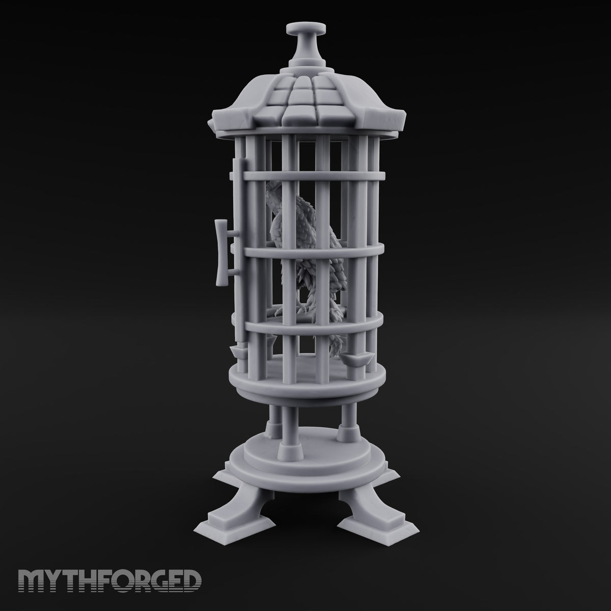 Not Yet Hatched Into Ashes Round Barred Bird Cage