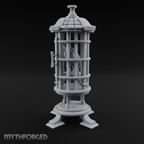 Not Yet Hatched Into Ashes Round Barred Bird Cage