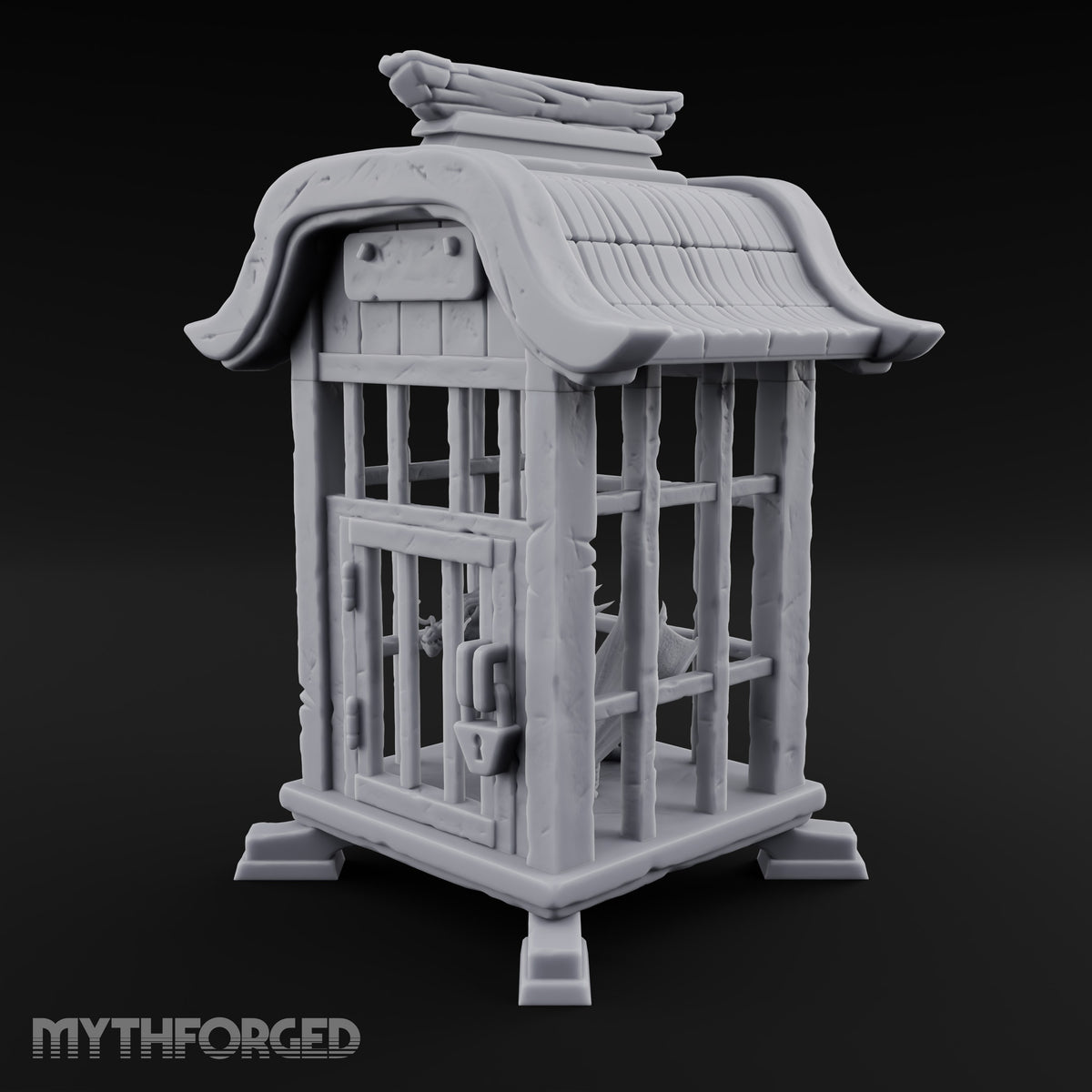 Wyvern Sold Separately Wooden Roofed Wyvern Cage