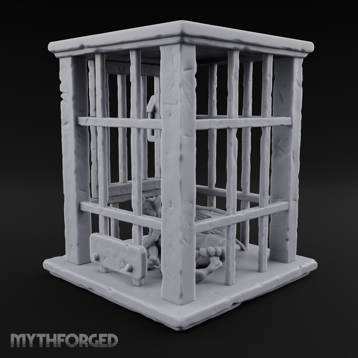 Manticore Pending Delivery Wooden Barred Monster Cage