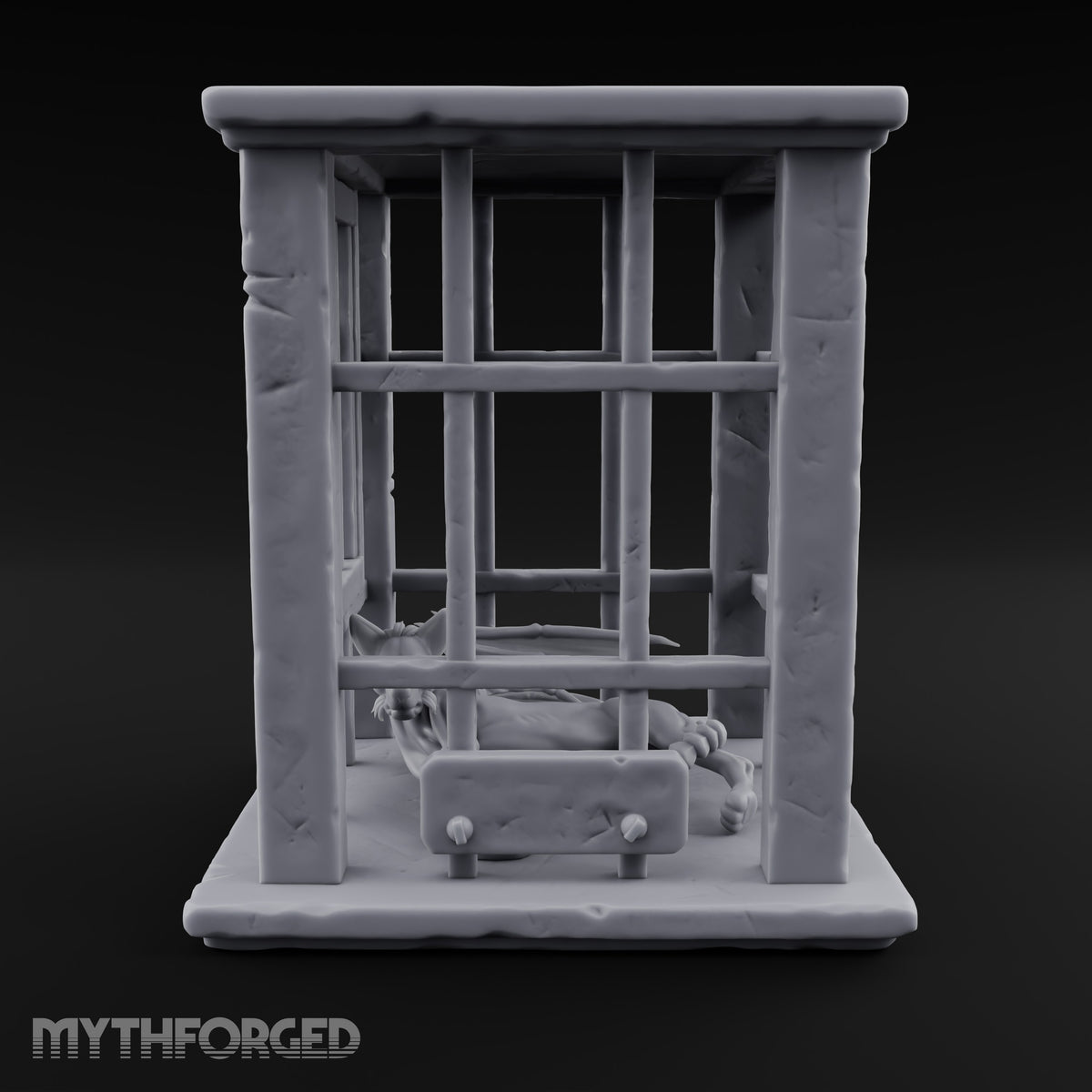 Manticore Pending Delivery Wooden Barred Monster Cage