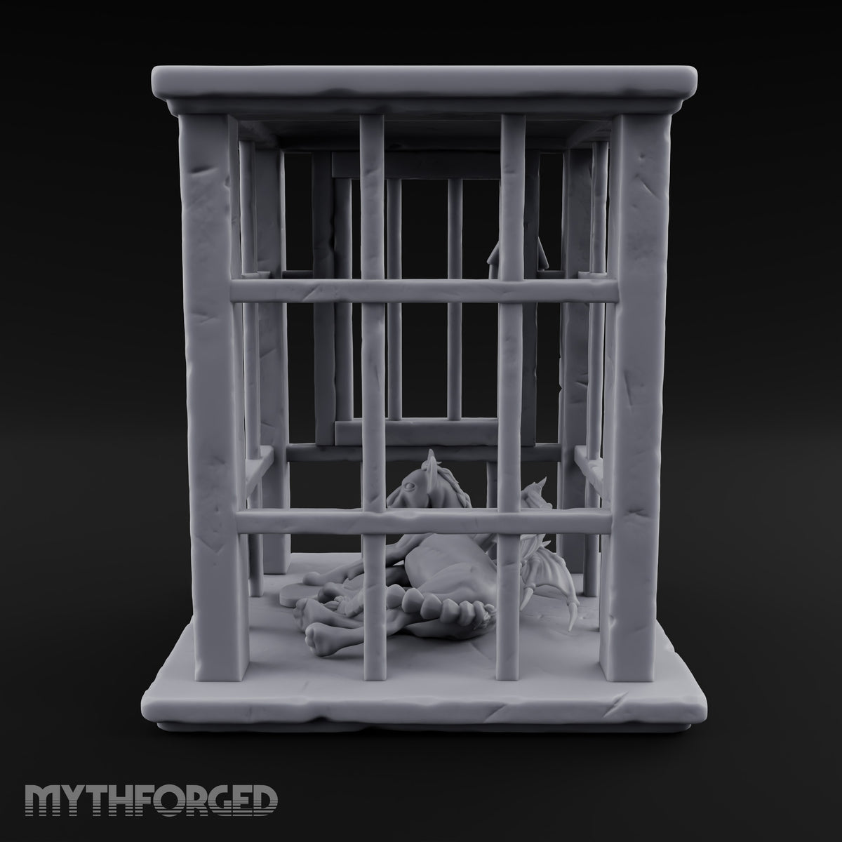 Manticore Pending Delivery Wooden Barred Monster Cage