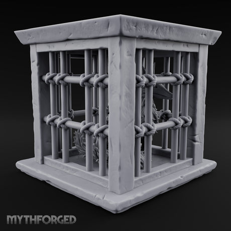 Fox Fur Fluffed, Fee Unpaid Stone Kitsune Pet Cage