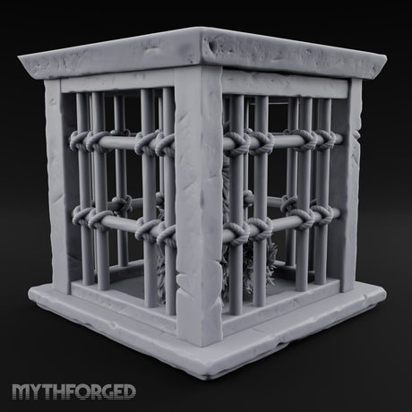 Fox Fur Fluffed, Fee Unpaid Stone Kitsune Pet Cage