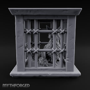 Fox Fur Fluffed, Fee Unpaid Stone Kitsune Pet Cage