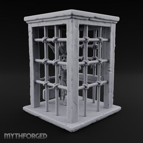 Bars Won't Stop the Snarl Wooden Goblin Prison Cage