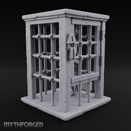 Bars Won't Stop the Snarl Wooden Goblin Prison Cage