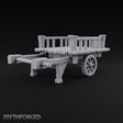 Shafts Down, Cages Pending Wooden Pet Vendor Cart