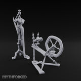 Nothing Off the Peg Tailor Mannequin and Spinning Wheel
