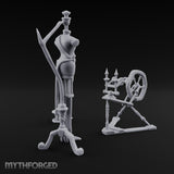 Nothing Off the Peg Tailor Mannequin and Spinning Wheel