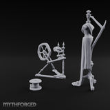 Nothing Off the Peg Tailor Mannequin and Spinning Wheel