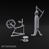 Nothing Off the Peg Tailor Mannequin and Spinning Wheel