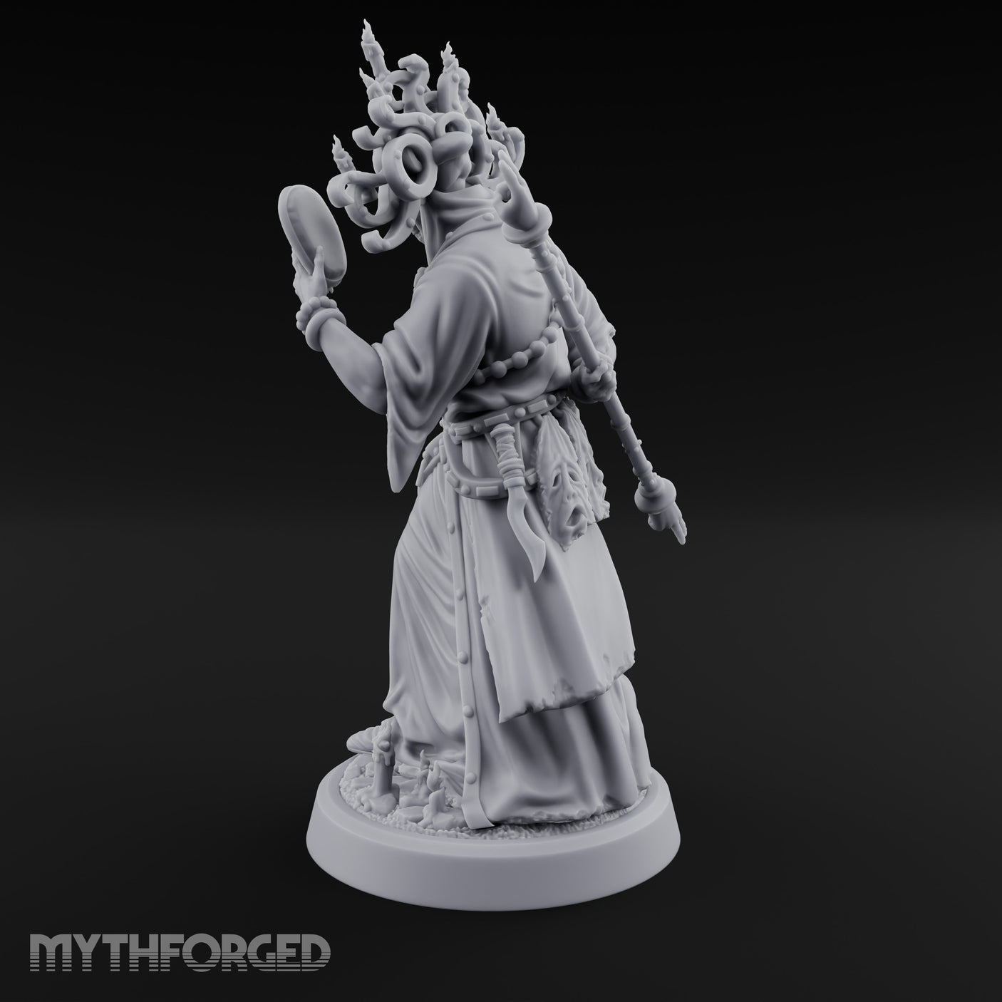 Face Borrowing Lich Sorcerer Miniature for Dungeons and Dragons, Pathfinder or other TTRPGs