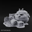 Face-Carved Candle-Topped Barrel Ruins Miniature for Dungeons and Dragons, Pathfinder or other TTRPGs