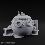 Face-Carved Candle-Topped Barrel Ruins Miniature for Dungeons and Dragons, Pathfinder or other TTRPGs