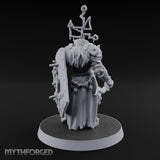 Face Crowned Shield Bearing Human Chorister Miniature for Dungeons and Dragons, Pathfinder or other TTRPGs