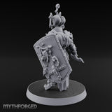 Face Crowned Shield Bearing Human Chorister Miniature for Dungeons and Dragons, Pathfinder or other TTRPGs