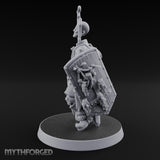 Face Crowned Shield Bearing Human Chorister Miniature for Dungeons and Dragons, Pathfinder or other TTRPGs