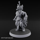 Face Crowned Shield Bearing Human Chorister Miniature for Dungeons and Dragons, Pathfinder or other TTRPGs