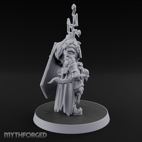 Face Crowned Shield Bearing Human Chorister Miniature for Dungeons and Dragons, Pathfinder or other TTRPGs
