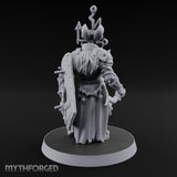 Face Crowned Shield Bearing Human Chorister Miniature for Dungeons and Dragons, Pathfinder or other TTRPGs