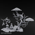 Face-Gnarled Rope-Beaded Tribal Spirit Tree Scene Miniature for Dungeons and Dragons, Pathfinder or other TTRPGs