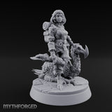 Falcon Toting Human Ranger Miniature for Dungeons and Dragons, Pathfinder or other TTRPGs