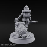 Falcon Toting Human Ranger Miniature for Dungeons and Dragons, Pathfinder or other TTRPGs