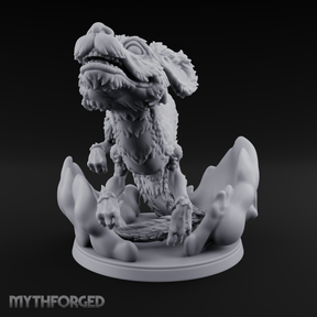 Air Swimming Overgrown Blink Dog Miniature for Dungeons and Dragons, Pathfinder or other TTRPGs
