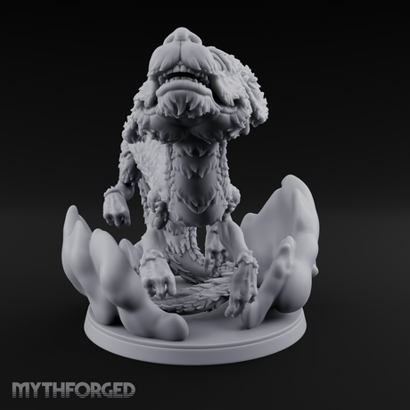 Air Swimming Overgrown Blink Dog Miniature for Dungeons and Dragons, Pathfinder or other TTRPGs