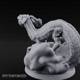 Air Swimming Overgrown Blink Dog Miniature for Dungeons and Dragons, Pathfinder or other TTRPGs