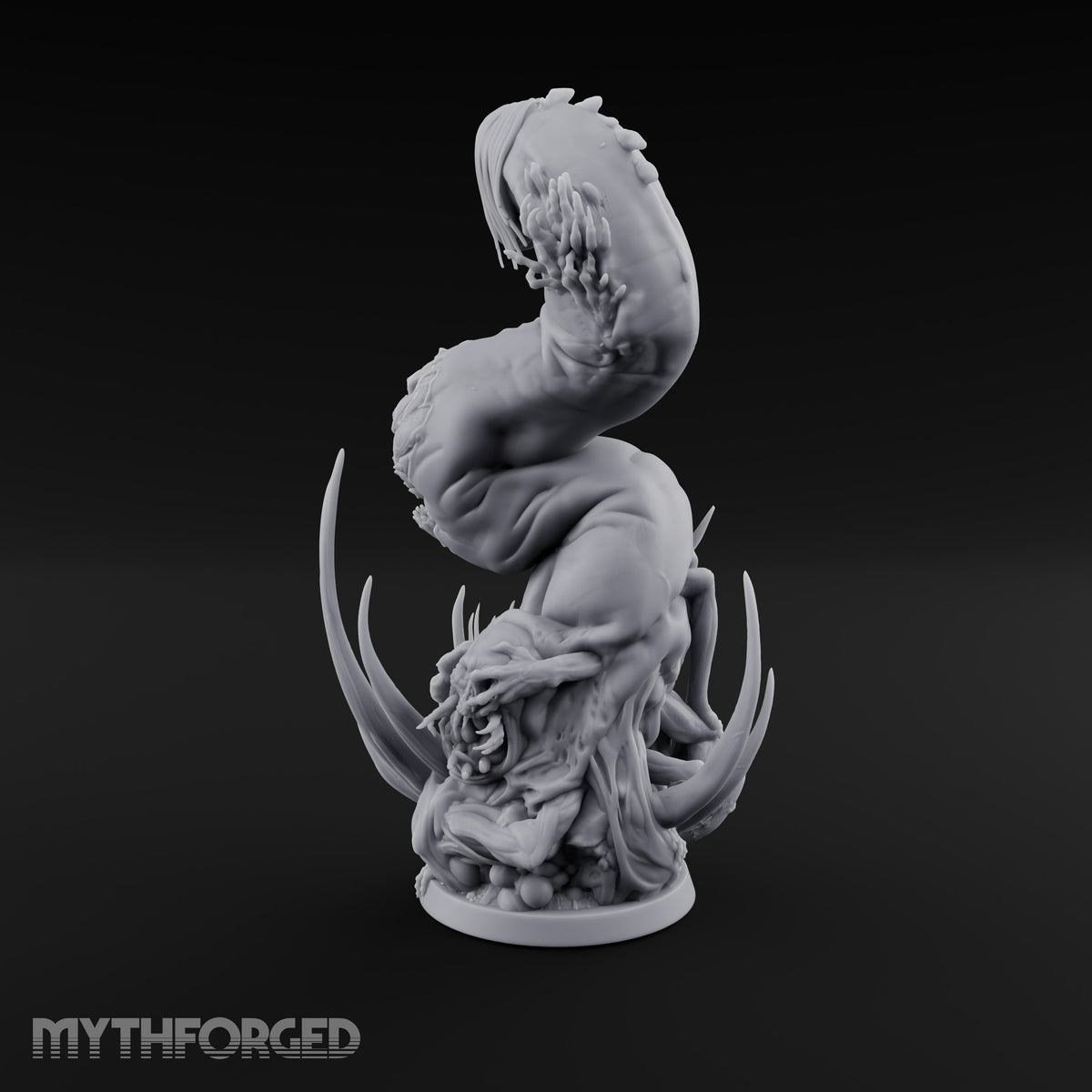 Uncoils Mid-Scream Neothelid Worm Horror — 1 Head