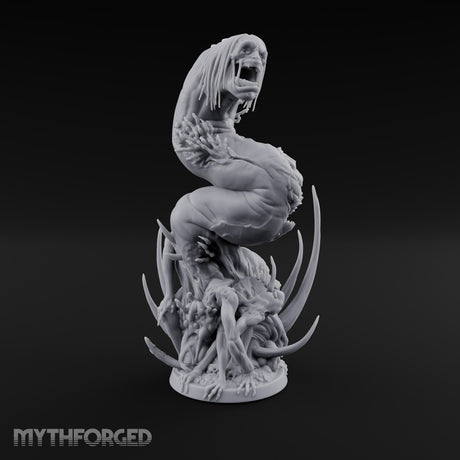 Uncoils Mid-Scream Neothelid Worm Horror — 1 Head