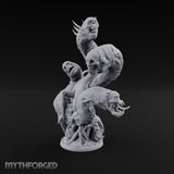 Uncoils Mid-Scream Neothelid Worm Horror — 4 Heads (40mm)