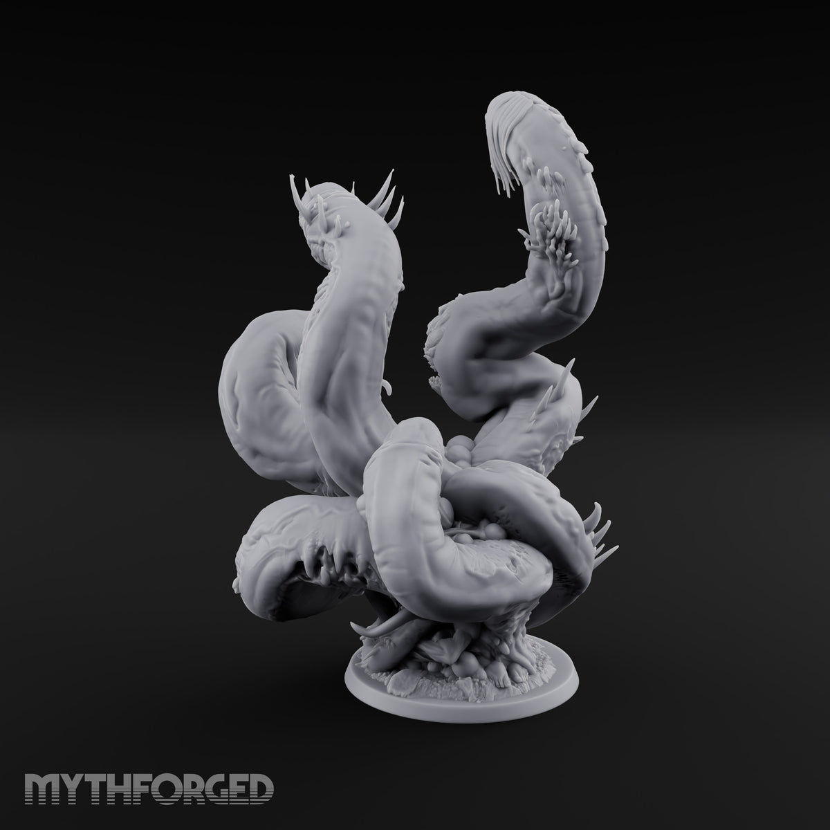 Uncoils Mid-Scream Neothelid Worm Horror — 4 Heads (50mm)