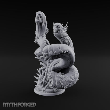 Uncoils Mid-Scream Neothelid Worm Horror — 4 Heads (50mm)