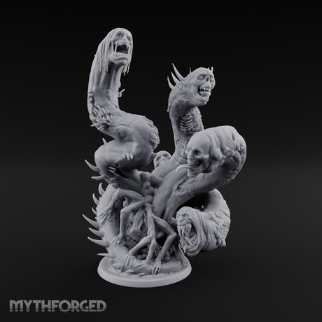 Uncoils Mid-Scream Neothelid Worm Horror — 4 Heads (50mm)