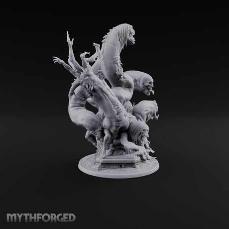 Uncoils Mid-Scream Neothelid Worm Horror — 5 Heads