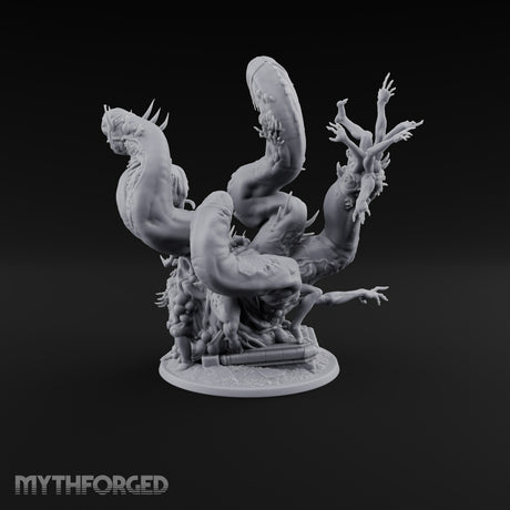 Uncoils Mid-Scream Neothelid Worm Horror — 5 Heads
