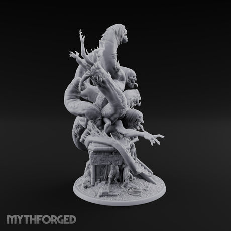 Uncoils Mid-Scream Neothelid Worm Horror — 8 Heads