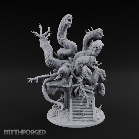 Uncoils Mid-Scream Neothelid Worm Horror — 8 Heads