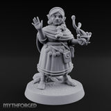 Familiar Clutching Hand Raised Halfling Empath Miniature for Dungeons and Dragons, Pathfinder or other TTRPGs