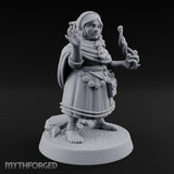Familiar Clutching Hand Raised Halfling Empath Miniature for Dungeons and Dragons, Pathfinder or other TTRPGs