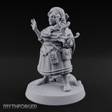 Familiar Clutching Hand Raised Halfling Empath Miniature for Dungeons and Dragons, Pathfinder or other TTRPGs