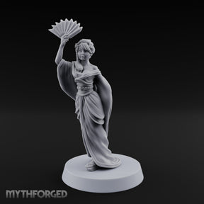 Fan Dancing Human Geisha Model A