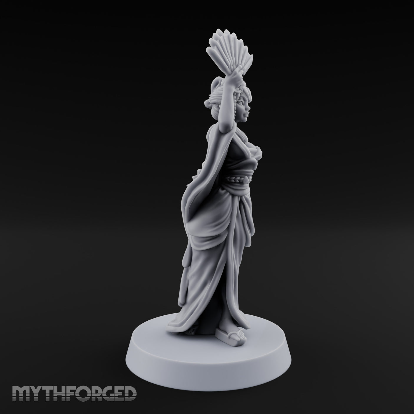 Fan Dancing Human Geisha Model A gallery 3