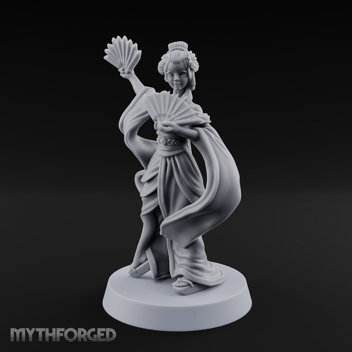 Fan Dancing Human Geisha Model C gallery 8