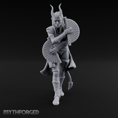 Fan Dancing Tiefling Bard