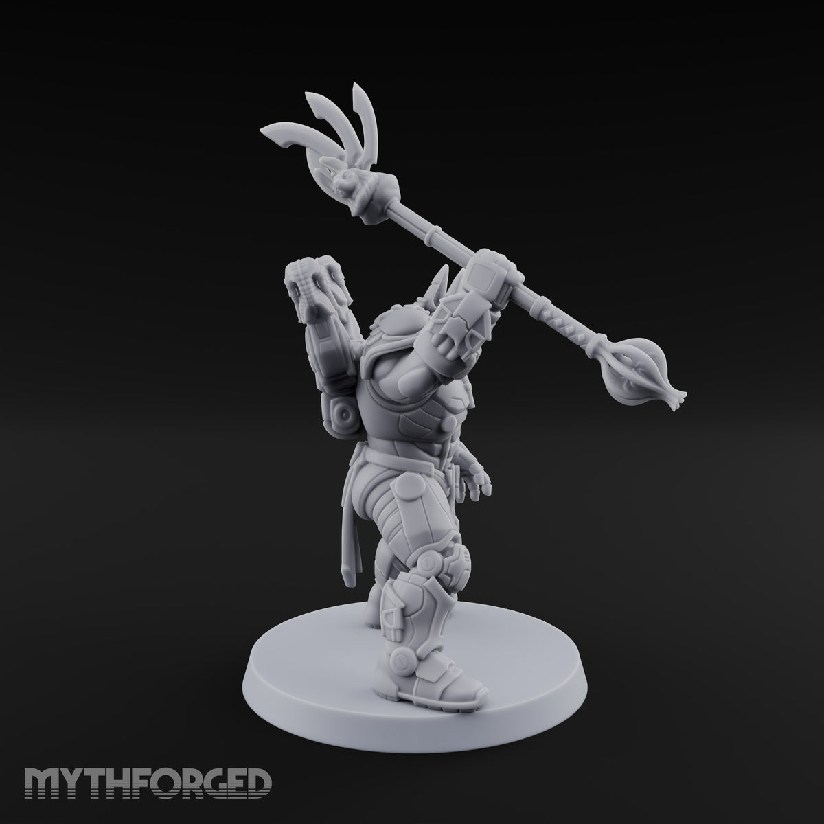 Judgment Swings Down Gnoll Armoured Jackal Warrior with Ankh and Staff