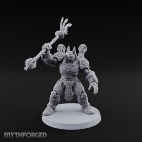 Judgment Swings Down Gnoll Armoured Jackal Warrior with Ankh and Staff
